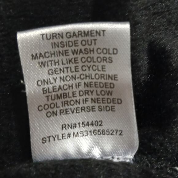 Christmas Top XL Snowmen Black Velour Built in Blouse at Hem & Cuffs Clover+Pine - Picture 12 of 13